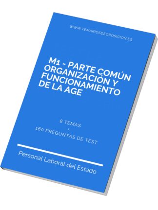 Portada del M1 TEMARIO COMÚN Organización y Funcionamiento de la AGE