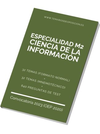 Temario M2 CIENCIA DE LA INFORMACIÓN (+Test)