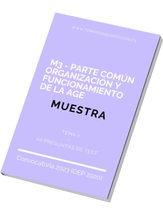 MUESTRA Tema 1 del temario M3 Parte Común