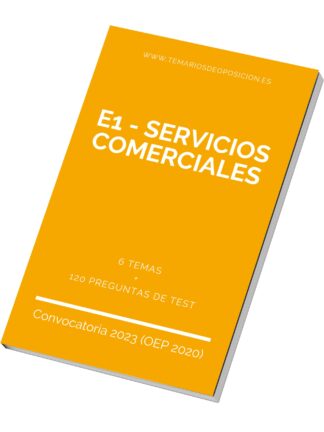 Temario Especialidad E1 - SERVICIOS COMERCIALES