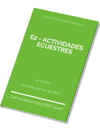 Temario Especialidad E2 - ACTIVIDADES ECUESTRES