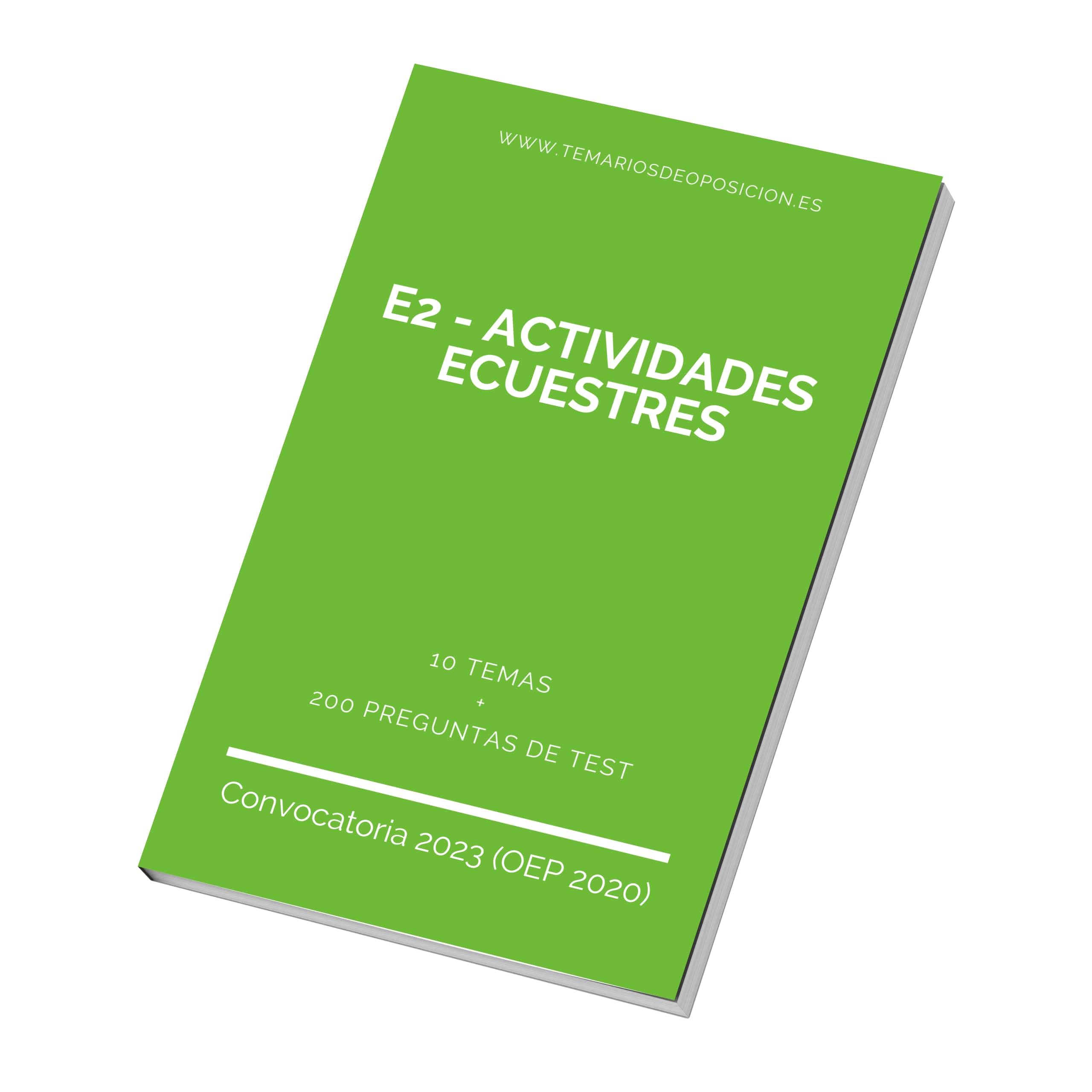 Temario Especialidad E2 - ACTIVIDADES ECUESTRES