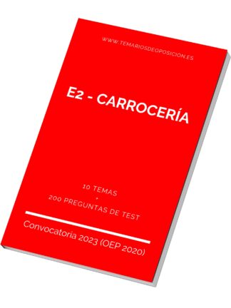 Temario Especialidad E2 - CARROCERÍA