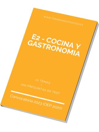Temario E2 - COCINA Y GASTRONOMIA
