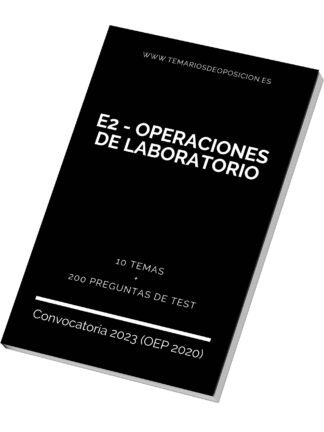 Termario de Oposición E2 - OPERACIONES DE LABORATORIO