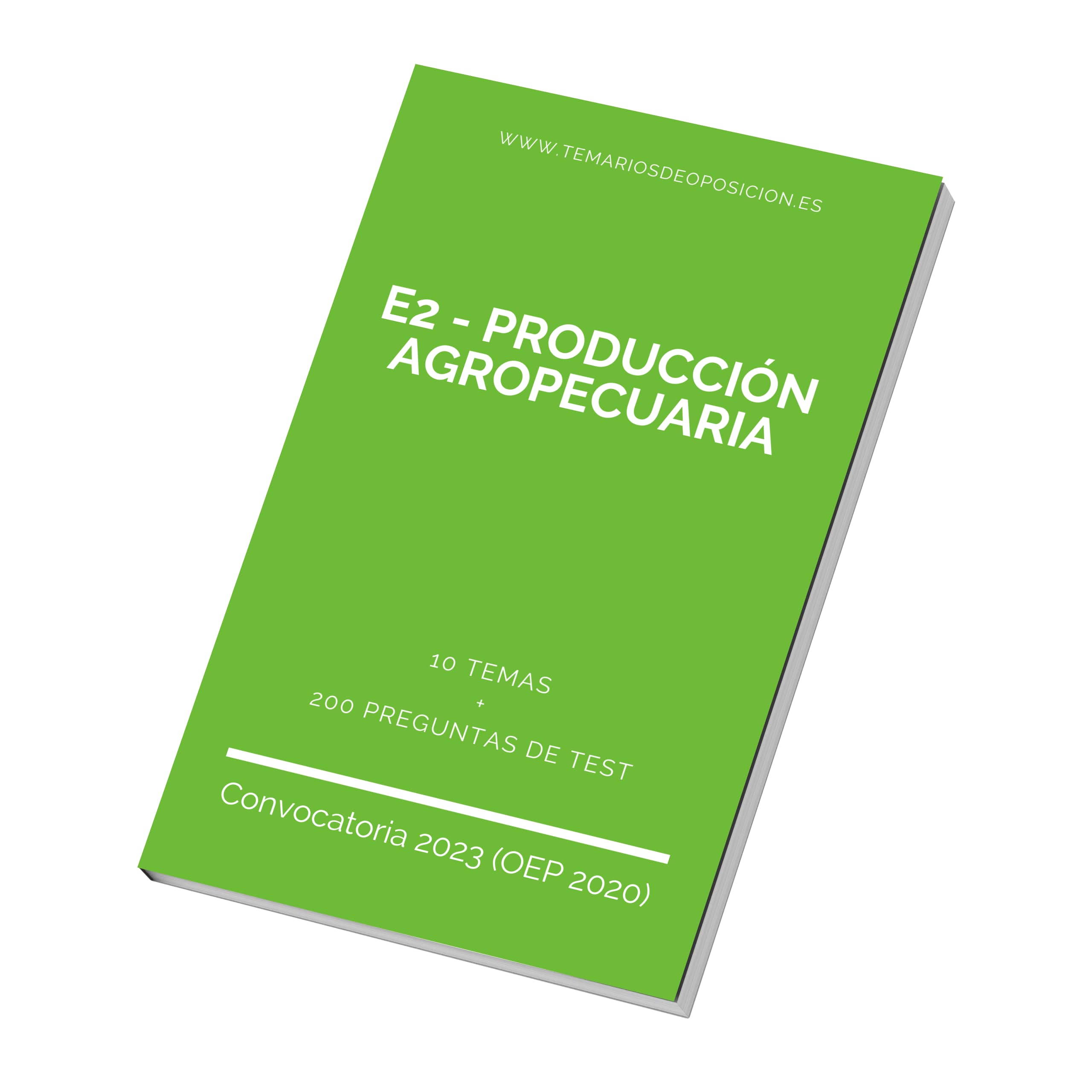 Temario Especialidad E2 - PRODUCCIÓN AGROPECUARIA