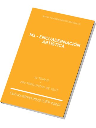 Temario Especialidad M1 - ENCUADERNACIÓN ARTÍSTICA
