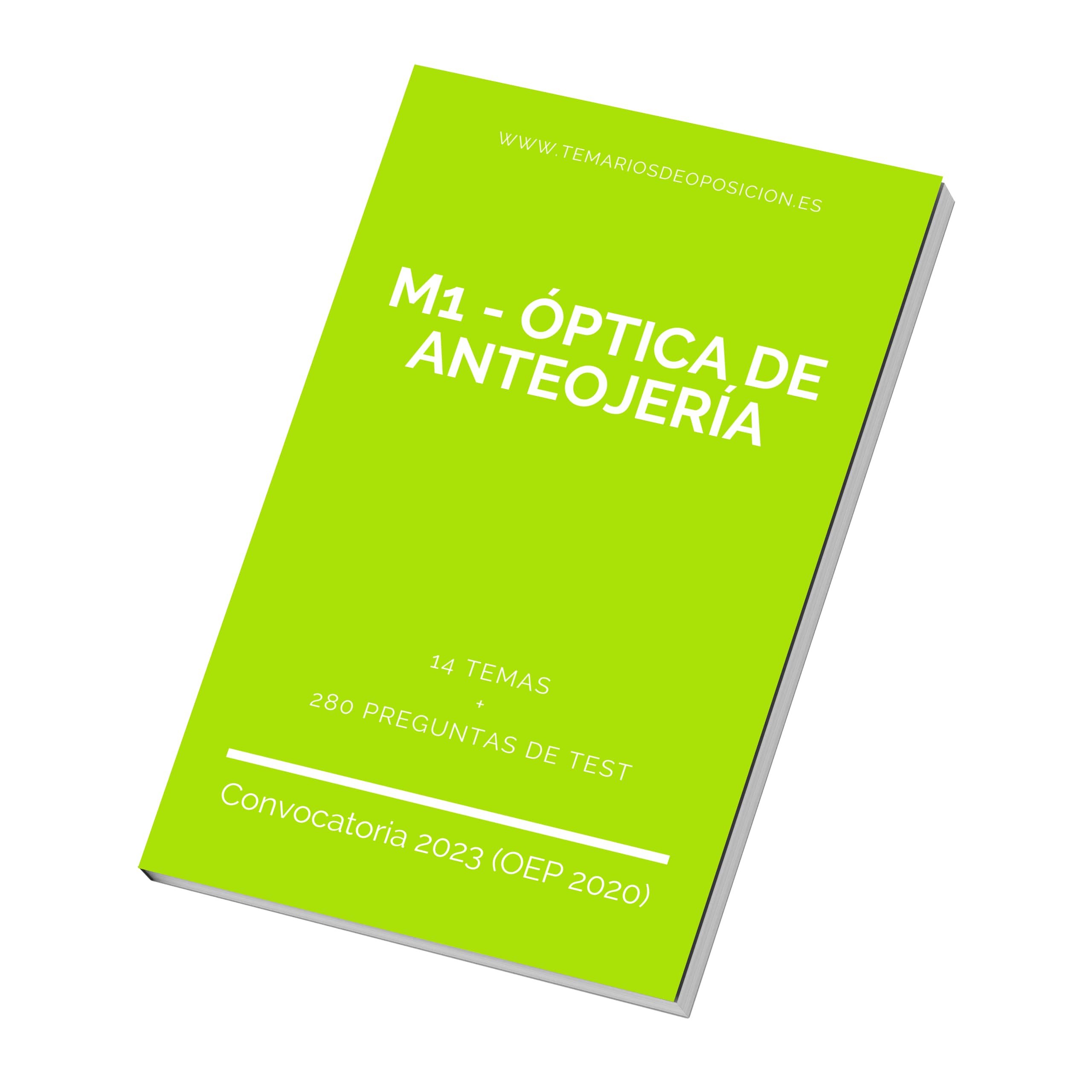 Temario Especialidad M1 - ÓPTICA DE ANTEOJERÍA