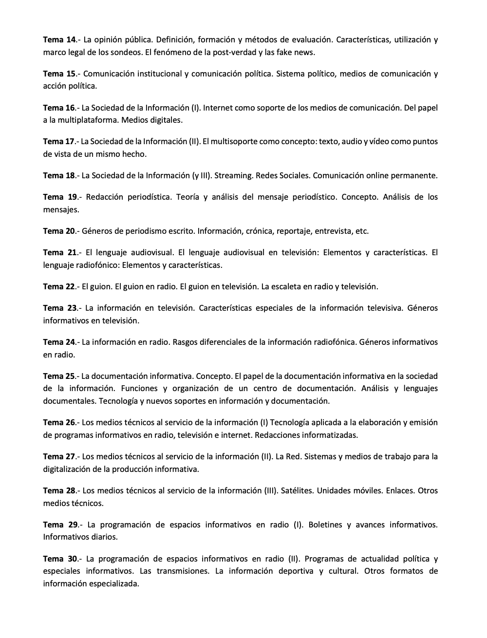 PROGRAMA Especialidad M3 CIENCIAS DE LA INFORMACIÓN (2/3)