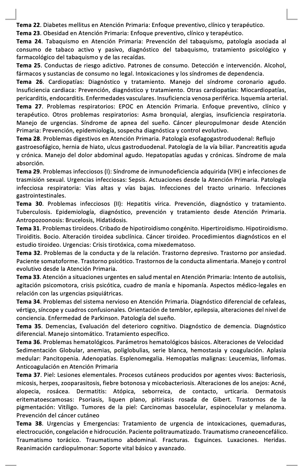 Programa de la Especialidad M3 MEDICINA ESPECIALIZADA (2/3)