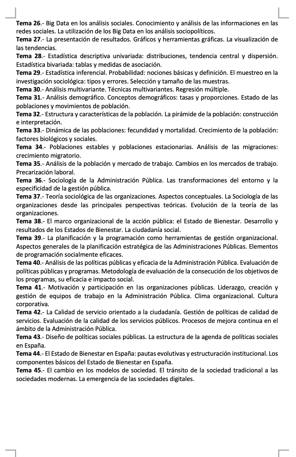 Programa de la Especialidad M3 SOCIOLOGÍA (2/2)