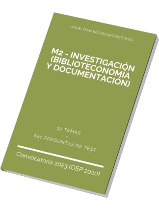 Temario Especialidad M2 - INVESTIGACIÓN (Biblioteconomía y Documentación)