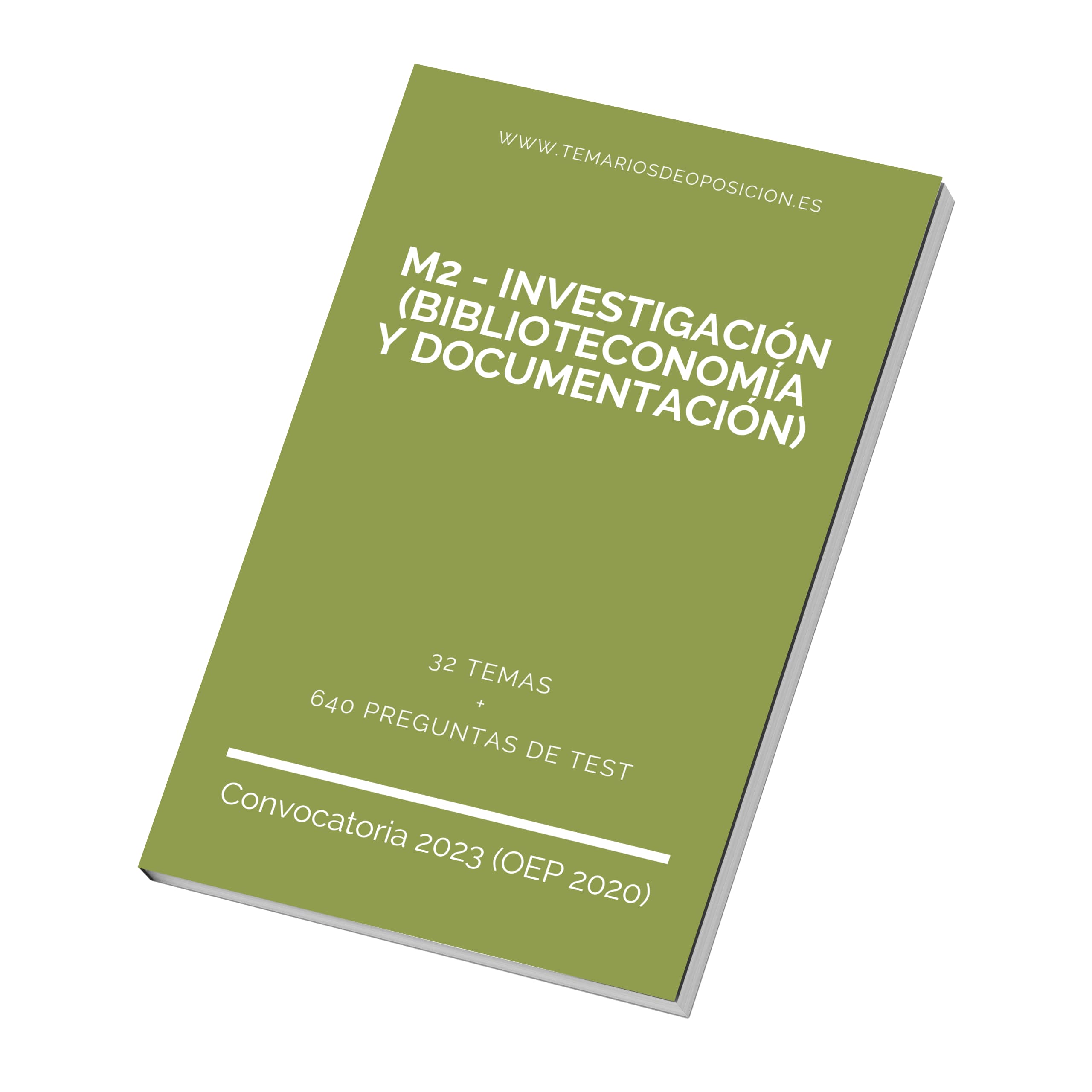 Temario Especialidad M2 - INVESTIGACIÓN (Biblioteconomía y Documentación)