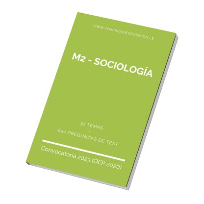 Temario Especialidad M2 - SOCIOLOGÍA