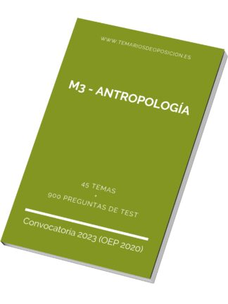 Temario Especialidad M3 - ANTROPOLOGÍA