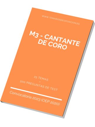 Temario Especialidad M3 - CANTANTE DE CORO