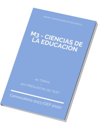 Temario Especialidad M3 - CIENCIAS DE LA EDUCACIÓN