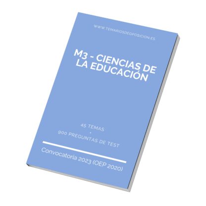 Temario Especialidad M3 - CIENCIAS DE LA EDUCACIÓN