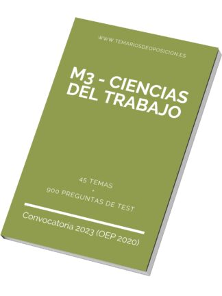 Temario Especialidad M3 - CIENCIAS DEL TRABAJO
