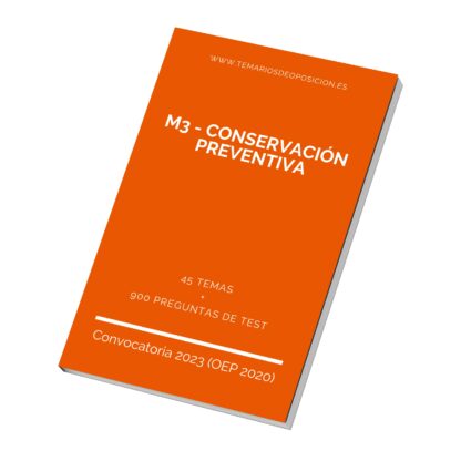 Temario Especialidad M3 - CONSERVACIÓN PREVENTIVA