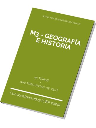 Temario Especialidad M3 - GEOGRAFÍA E HISTORIA
