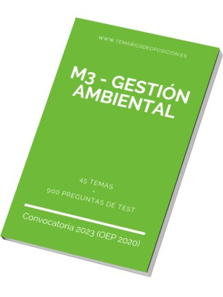 Temario Especialidad M3 - GESTIÓN AMBIENTAL