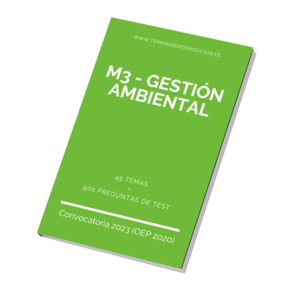 Temario Especialidad M3 - GESTIÓN AMBIENTAL