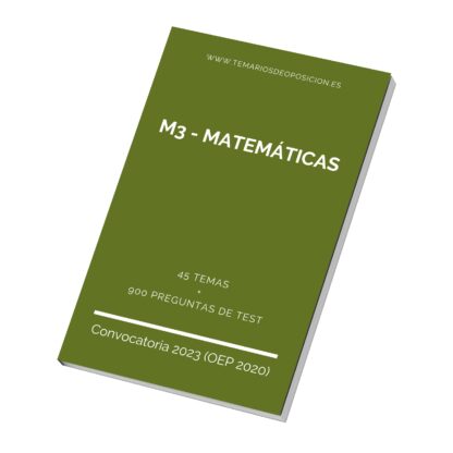 Temario Especialidad M3 - MATEMÁTICAS