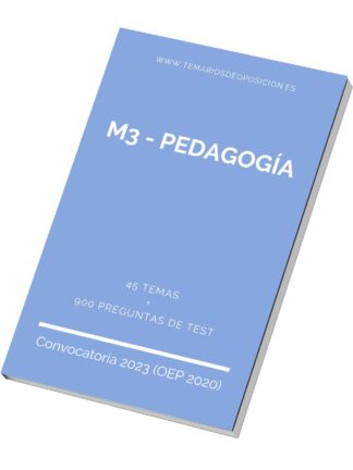 Temario Especialidad M3 - PEDAGOGÍA
