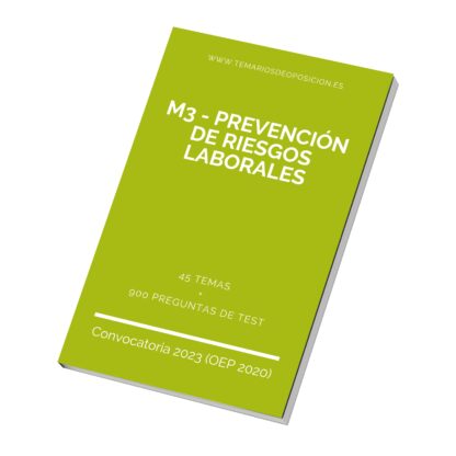 Temario Especialidad M3 - PREVENCIÓN DE RIESGOS LABORALES
