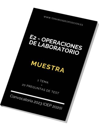 MUESTRA Temario Especialidad E2 OPERACIONES DE LABORATORIO