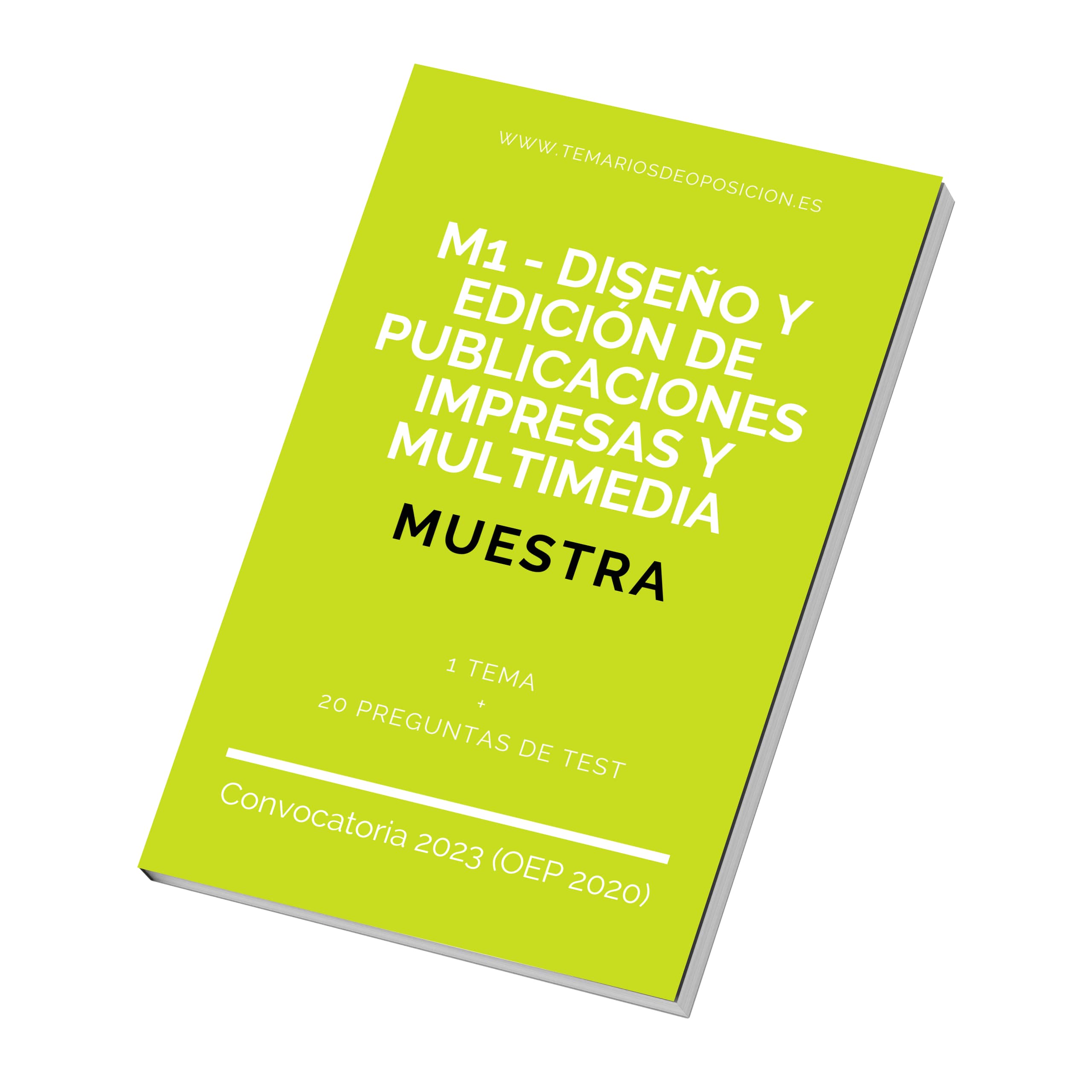 MUESTRA Temario Especialidad M1 DISEÑO Y EDICIÓN DE PUBLICACIONES IMPRESAS Y MULTIMEDIA