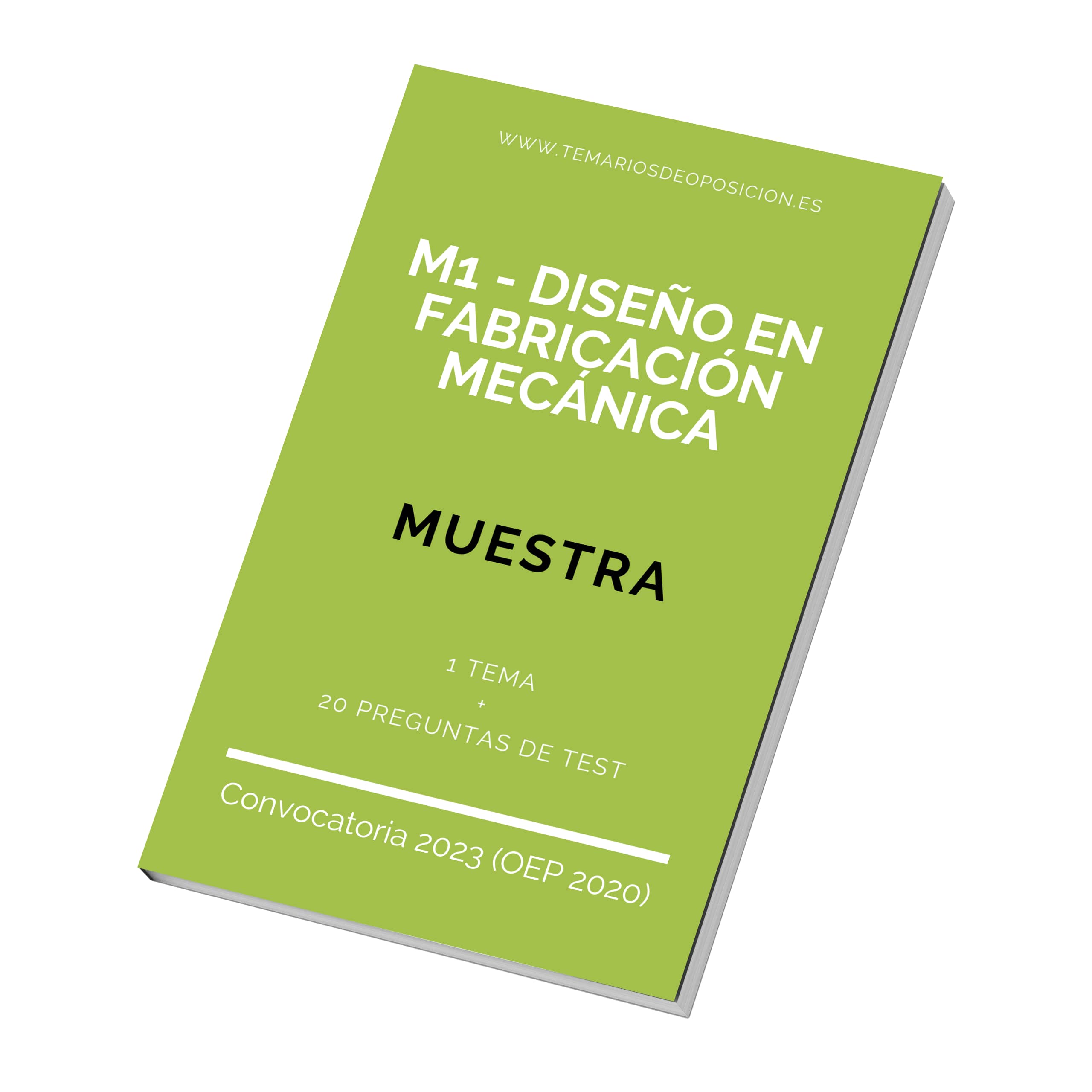 MUESTRA Temario Especialidad M1 Diseño Fabricación Mecánica