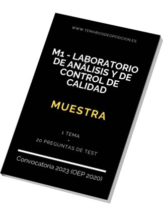 MUESTRA Temario Especialidad M1 LABORATORIO DE ANÁLISIS Y CONTROL DE CALIDAD