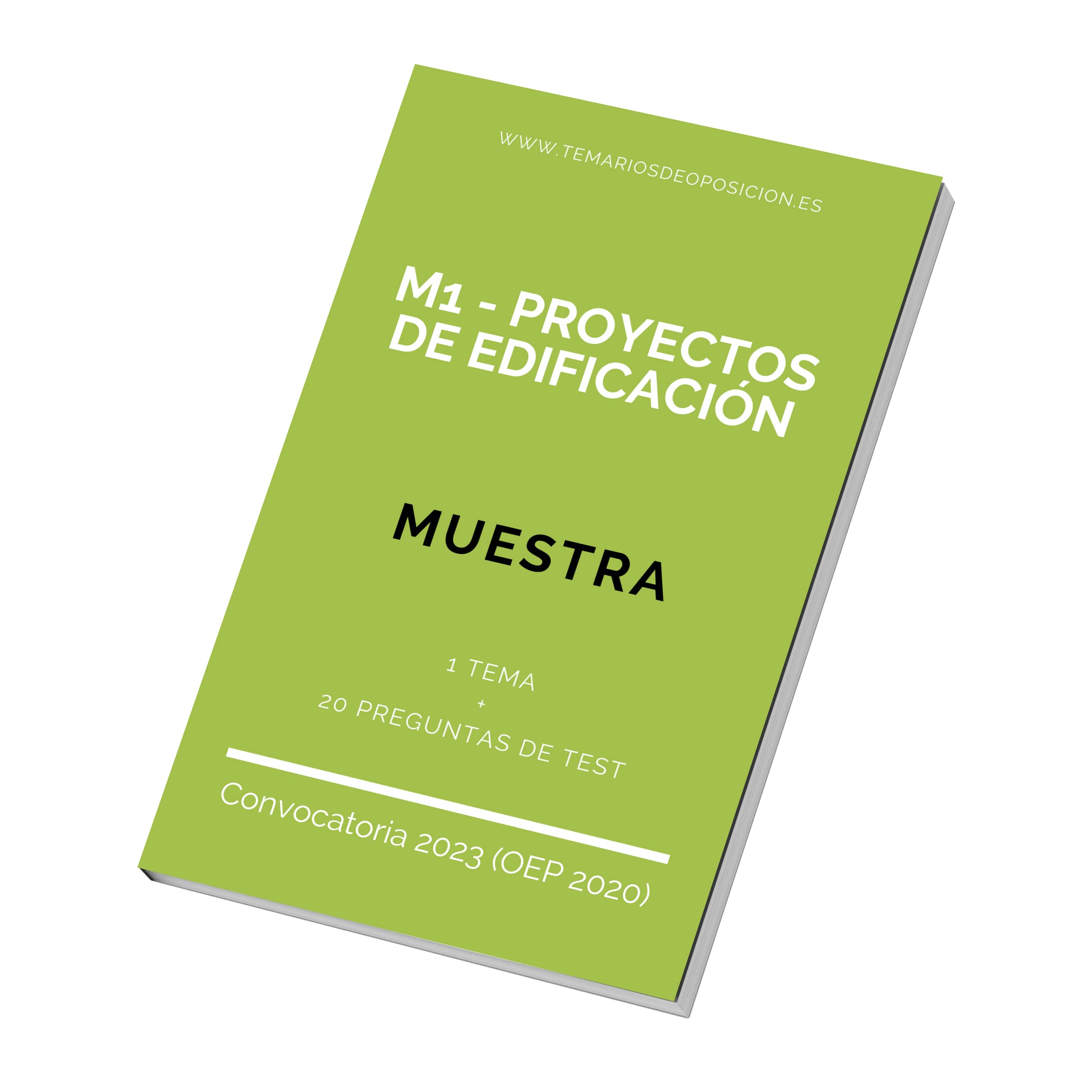 MUESTRA Temario Especialidad M1 PROYECTOS DE EDIFICACIÓN