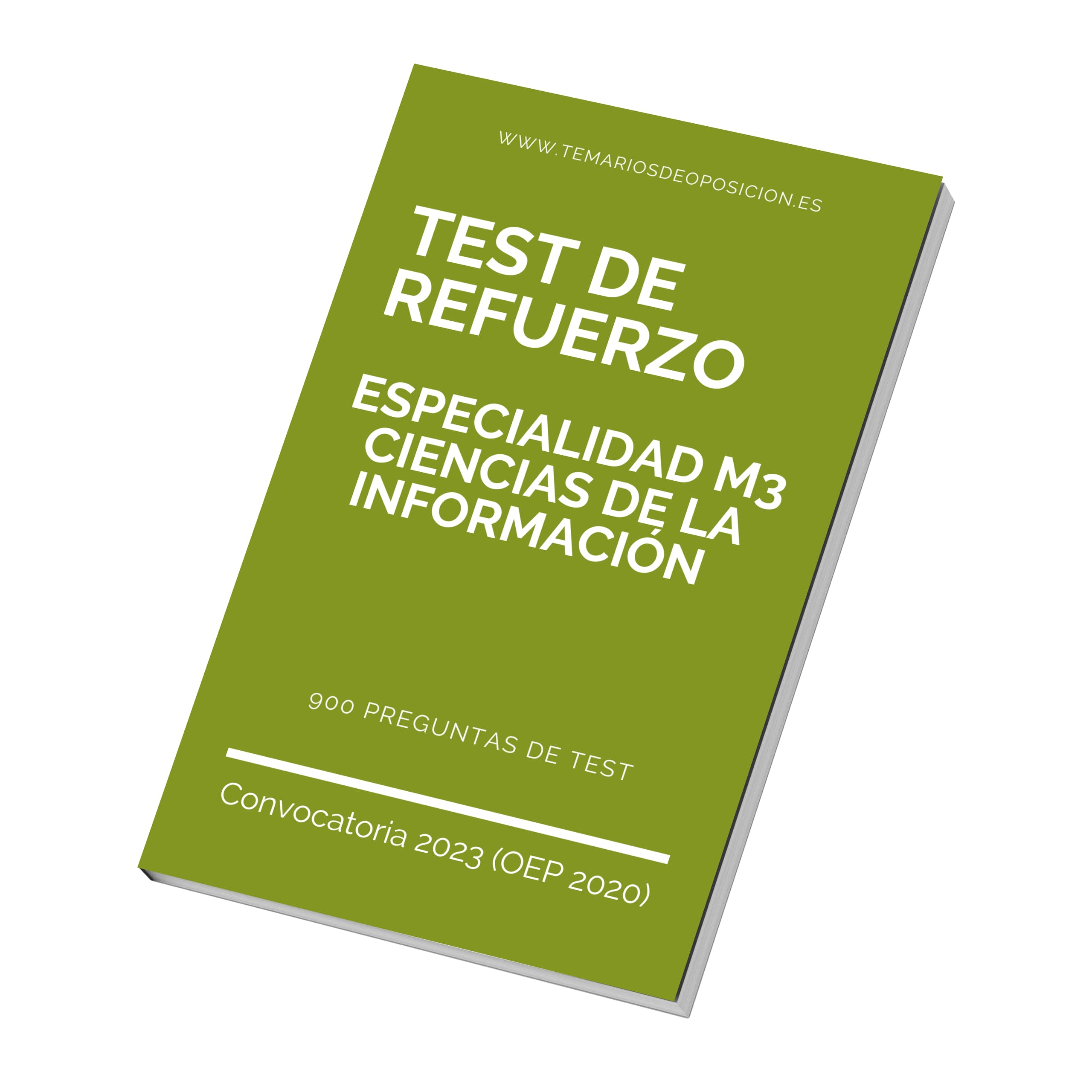 TEST DE REFUERZO Especialidad M3 CIENCIAS DE LA INFORMACIÓN