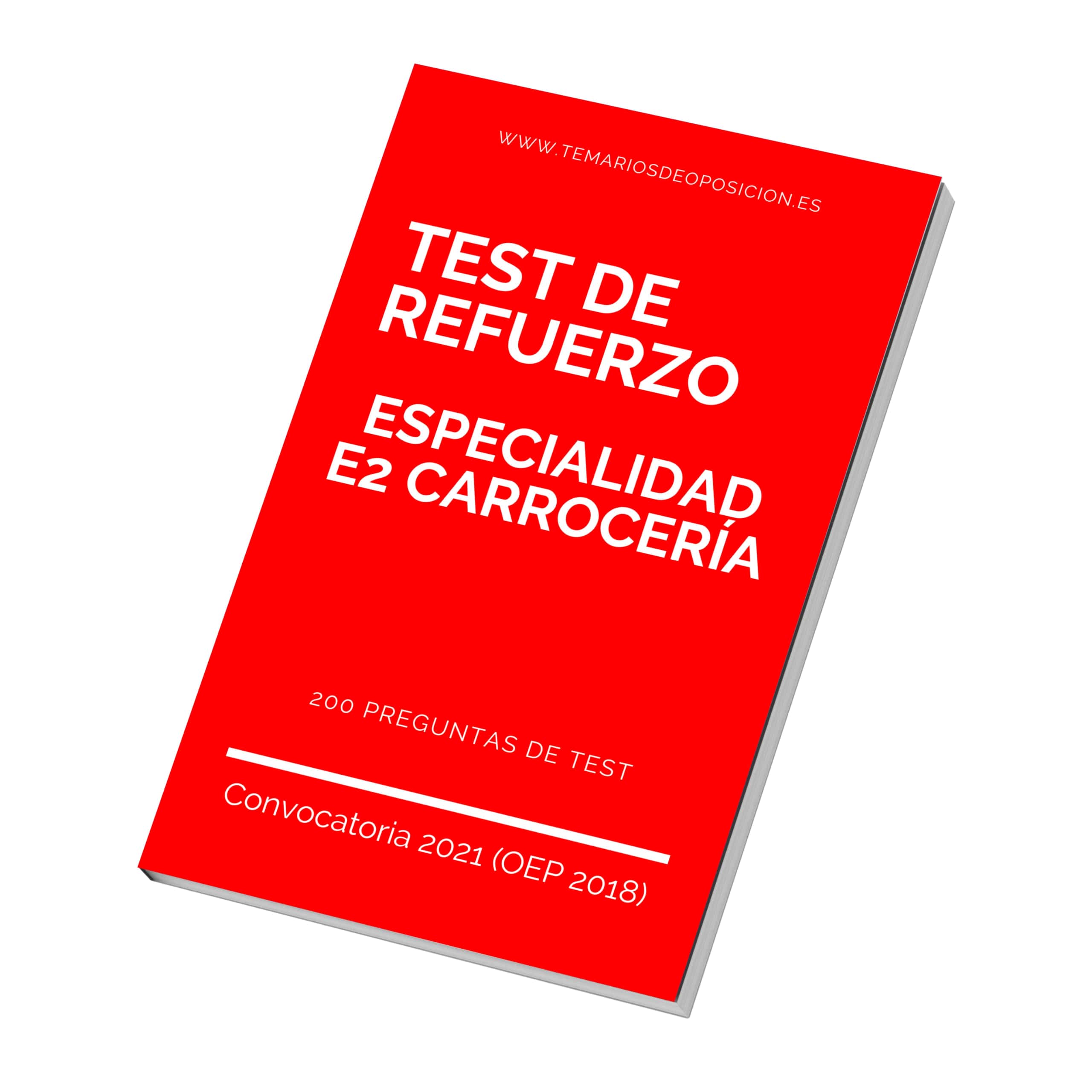 TEST DE REFUERZO Especialidad E2 CARROCERÍA