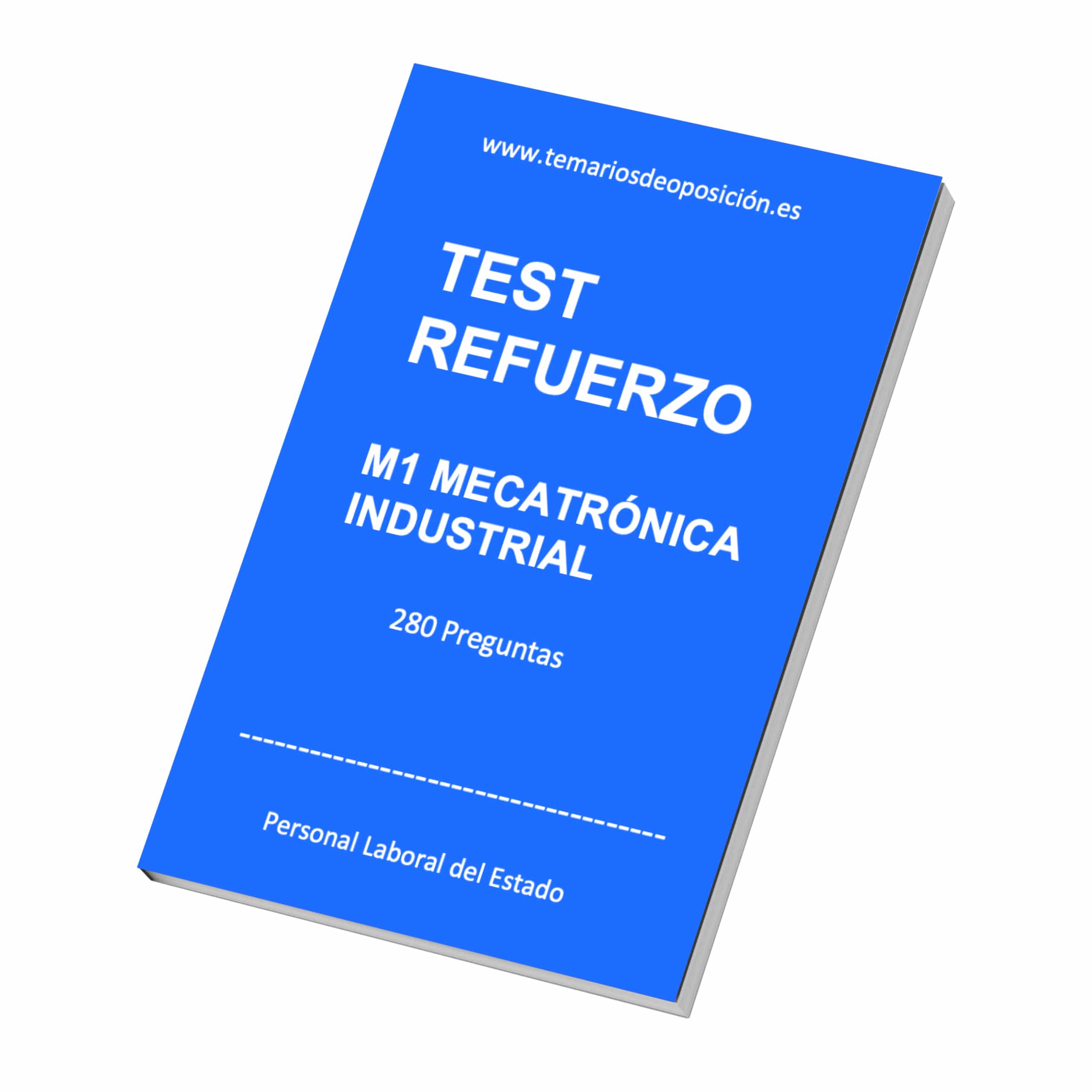 Portada del TEST DE REFUERZO Especialidad M1 MECATRÓNICA INDUSTRIAL
