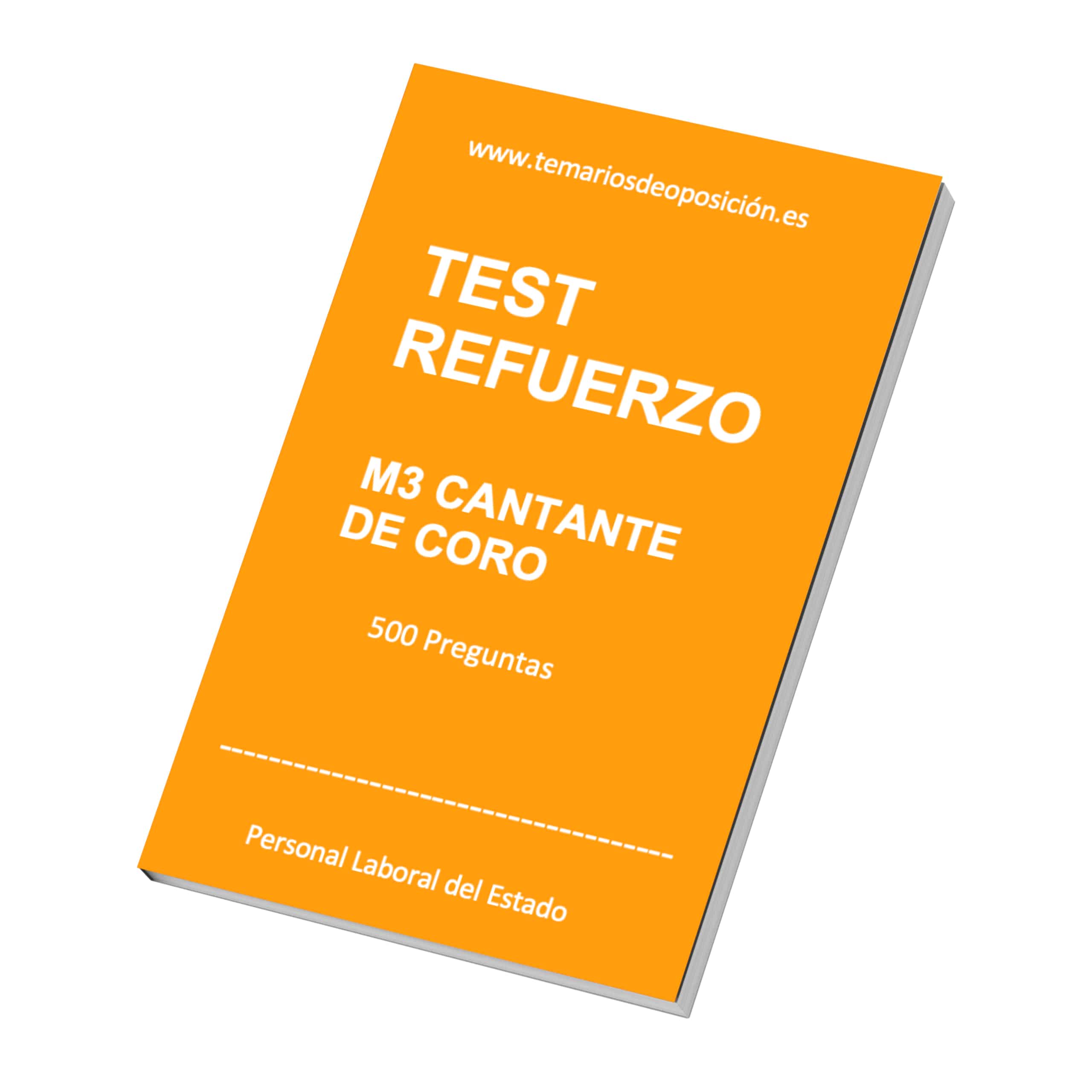 Portada del TEST REFUERZO Especialidad M3 CANTANTE DE CORO
