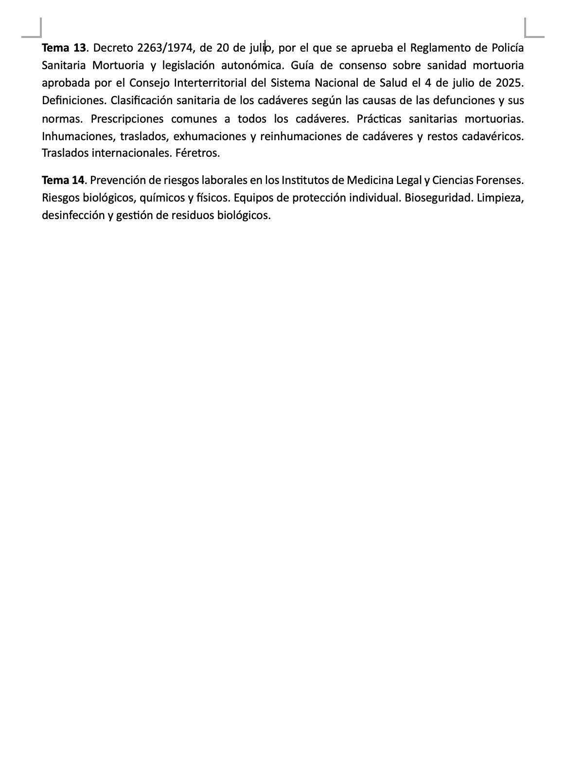 Temario M1 ANATOMÍA PATOLÓGICA Y CITODIAGNÓSTICO Programa JUSTICIA - Imagen 3