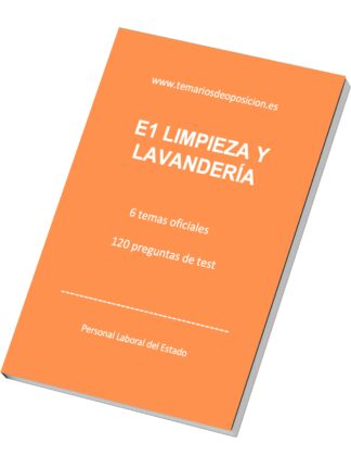 Especialidad E1 LIMPIEZA Y LAVANDERÍA