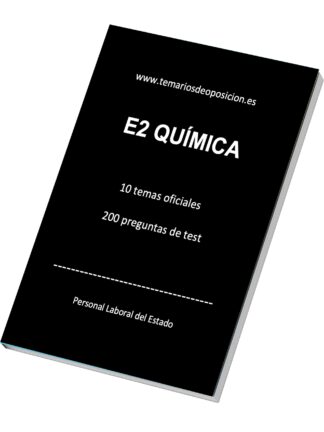 Temario Especialidad E2 QUÍMICA